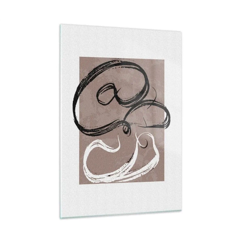 Quadro em vidro - Composição – a busca pela plenitude - 50x70 cm