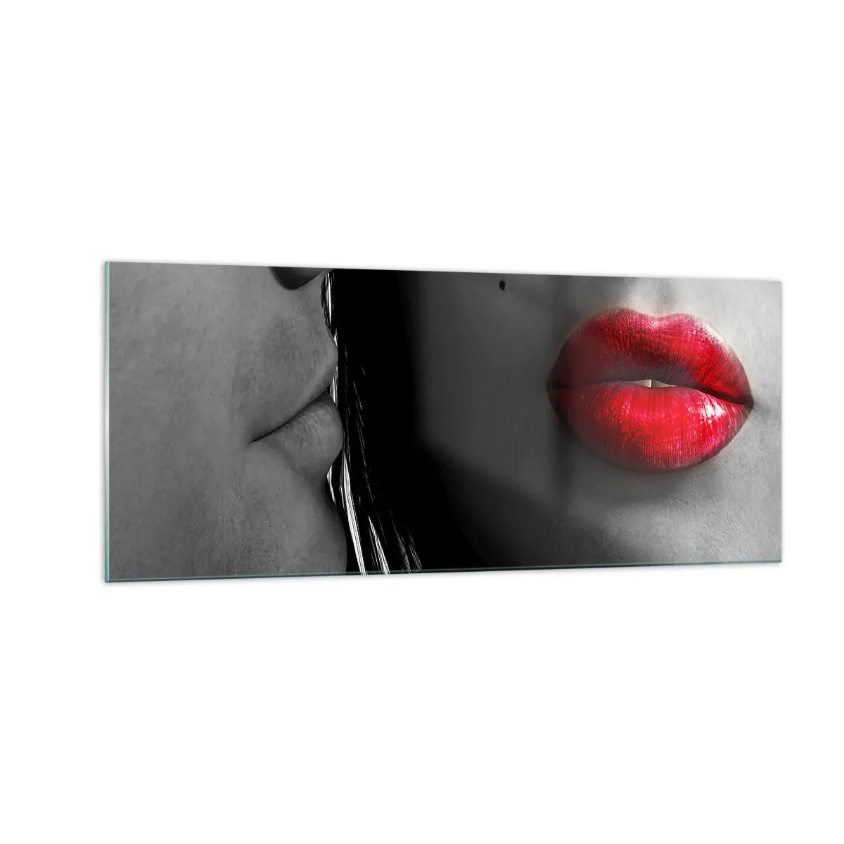 Quadro em vidro - Cara a cara  - 100x40 cm