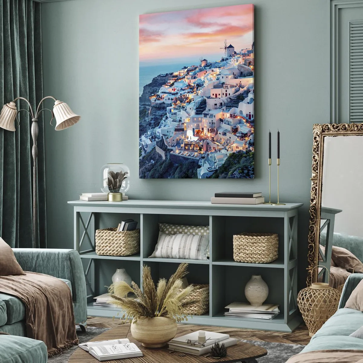 Quadro em tela - As suas grandes férias gregas - 50x70 cm