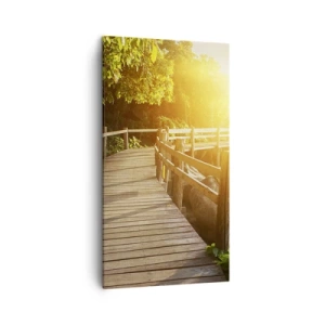 Quadro em tela - Mais uma curva, mais milagres - 45x80 cm