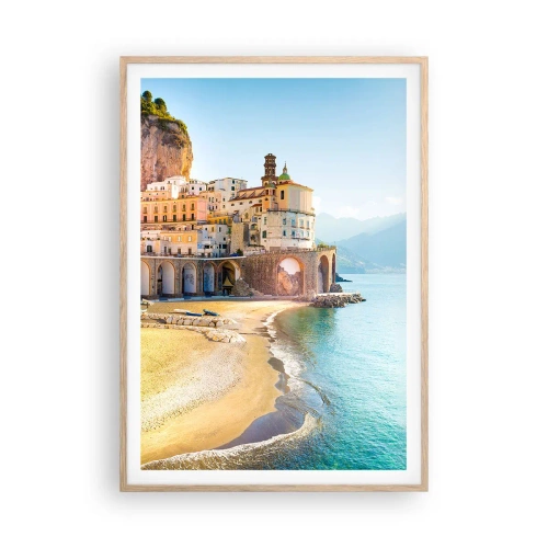 Pôster com moldura de carvalho claro - Uma cidade inacreditável - 70x100 cm