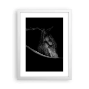 Pôster em moldura branca - Príncipe Negro - 30x40 cm