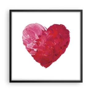 Pôster com moldura preta - All you need is love - 50x50 cm