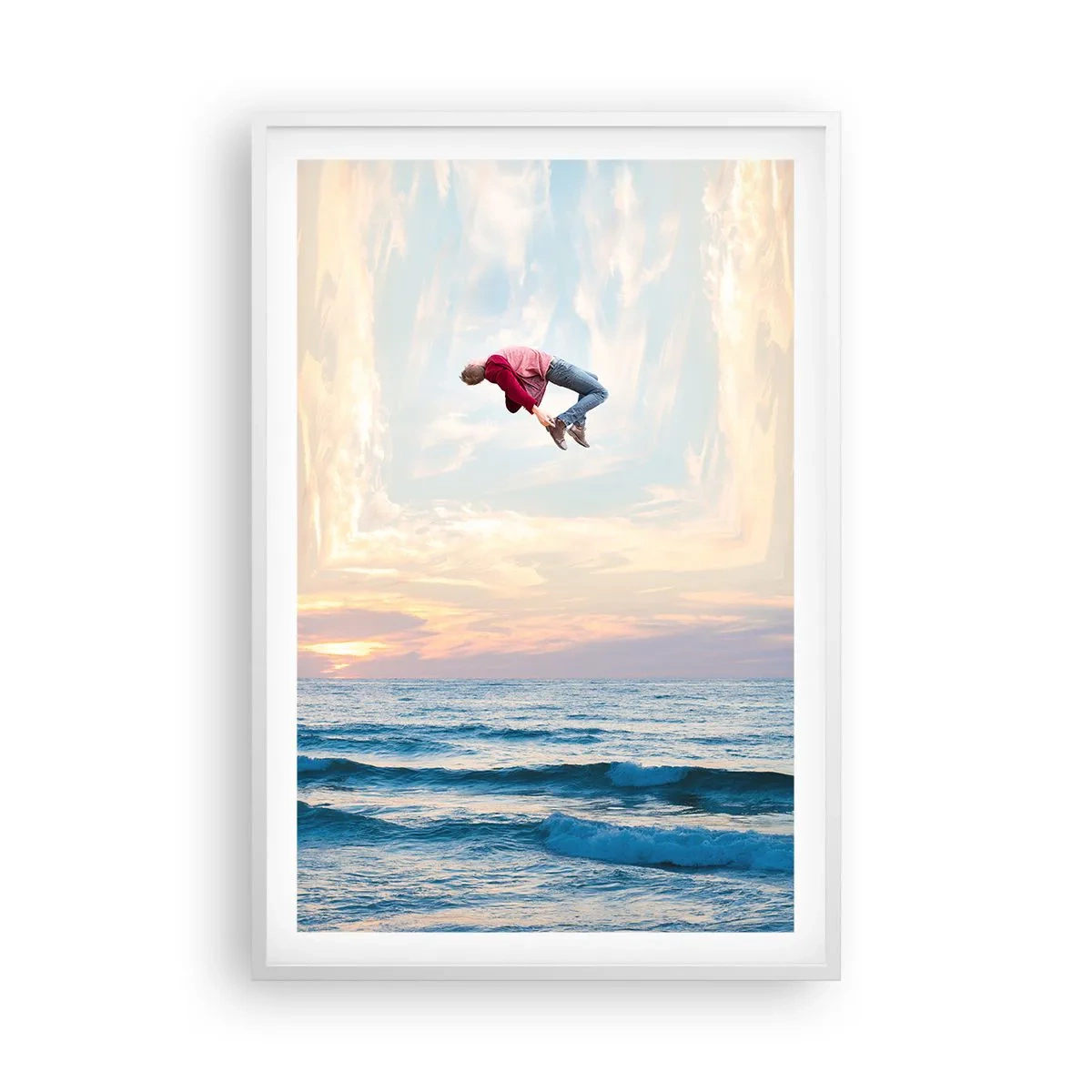 Pôster em moldura branca - Para outra dimensão - 61x91 cm