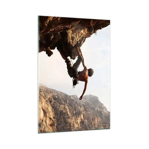 Quadro em vidro - O mundo encolhido num punhado de rochas - 80x120 cm