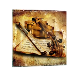 Quadro em vidro - Precisa-se de virtuoso - 30x30 cm