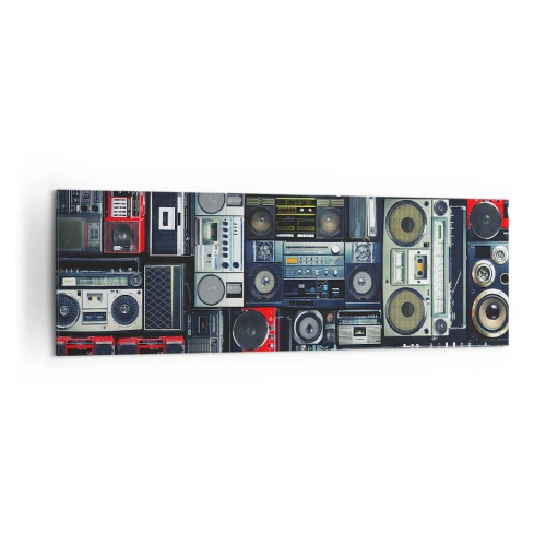 Quadro em tela - Saudades dos anos 80. - 160x50 cm