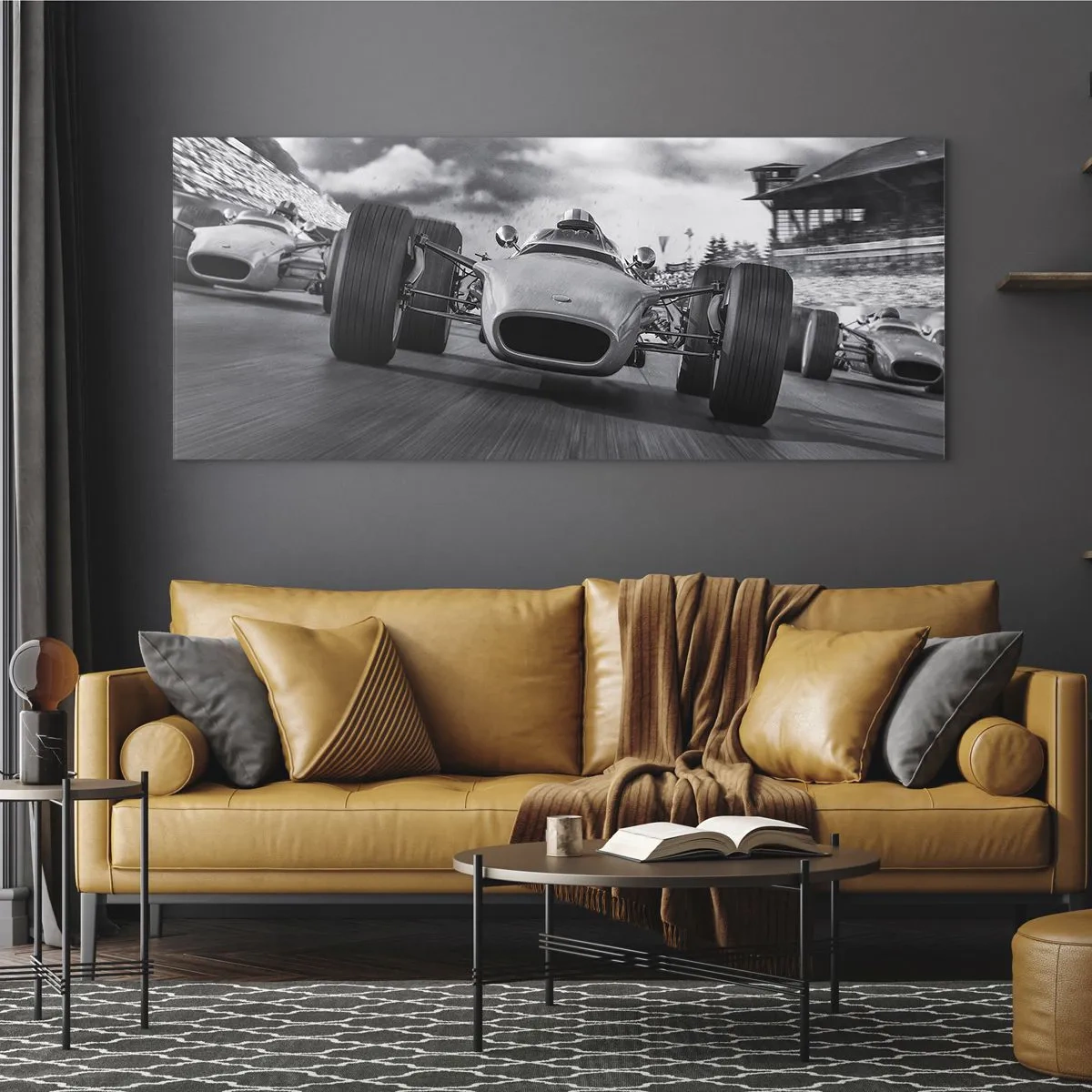 Quadro em vidro - O ronco do motor - 100x40 cm