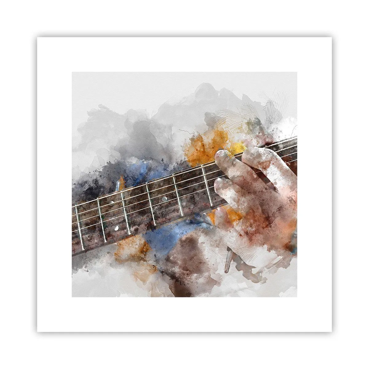 Pôster - Poesia entre as cordas - 30x30 cm