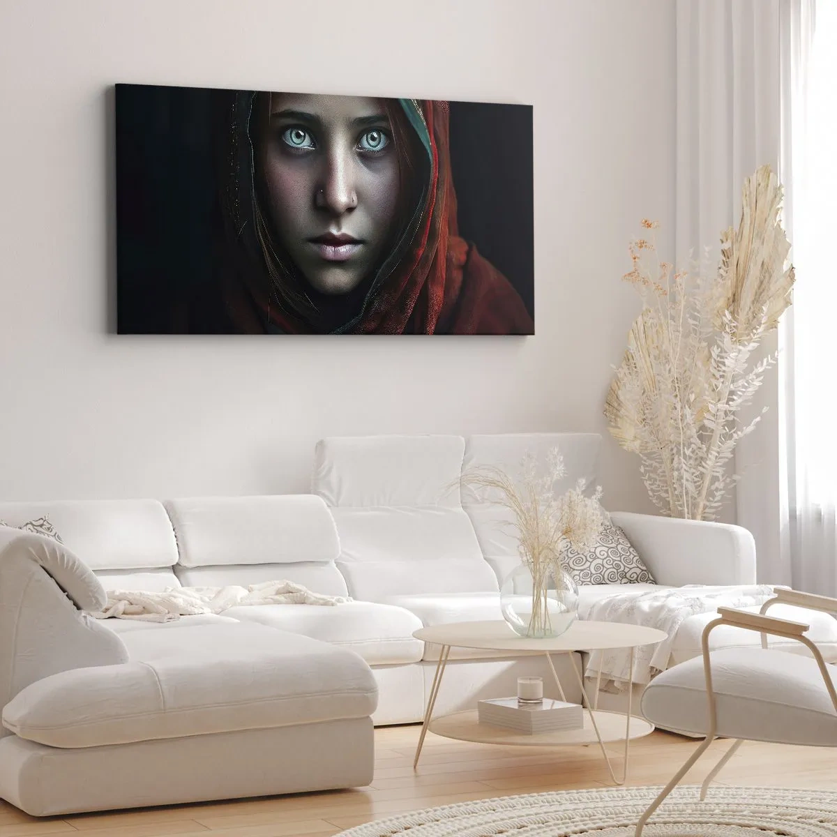 Quadro em tela - Princesa oriental - 100x40 cm