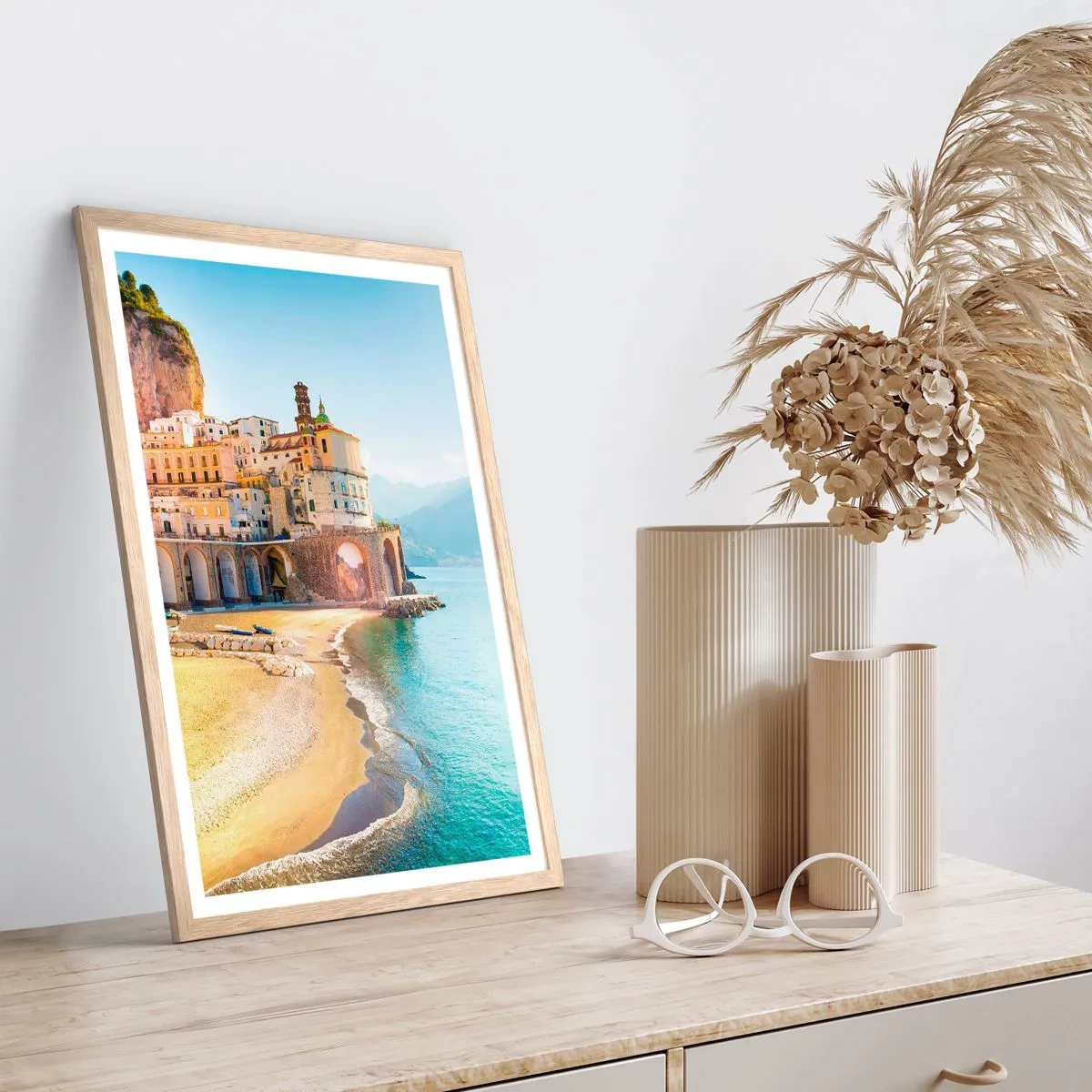 Pôster com moldura de carvalho claro - Uma cidade inacreditável - 70x100 cm