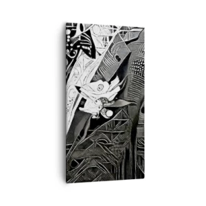 Quadro em tela - Aparentemente apenas uma pessoa qualquer - 55x100 cm