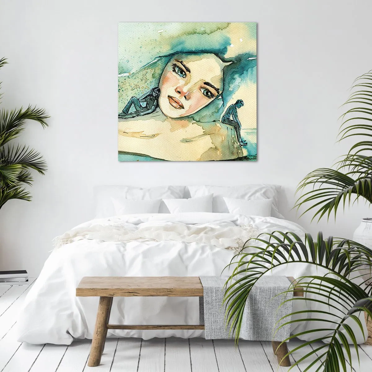 Quadro em tela - Am I blue? - 60x60 cm