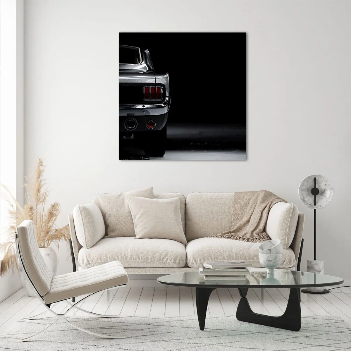 Quadro em vidro - O charme do clássico - 40x40 cm