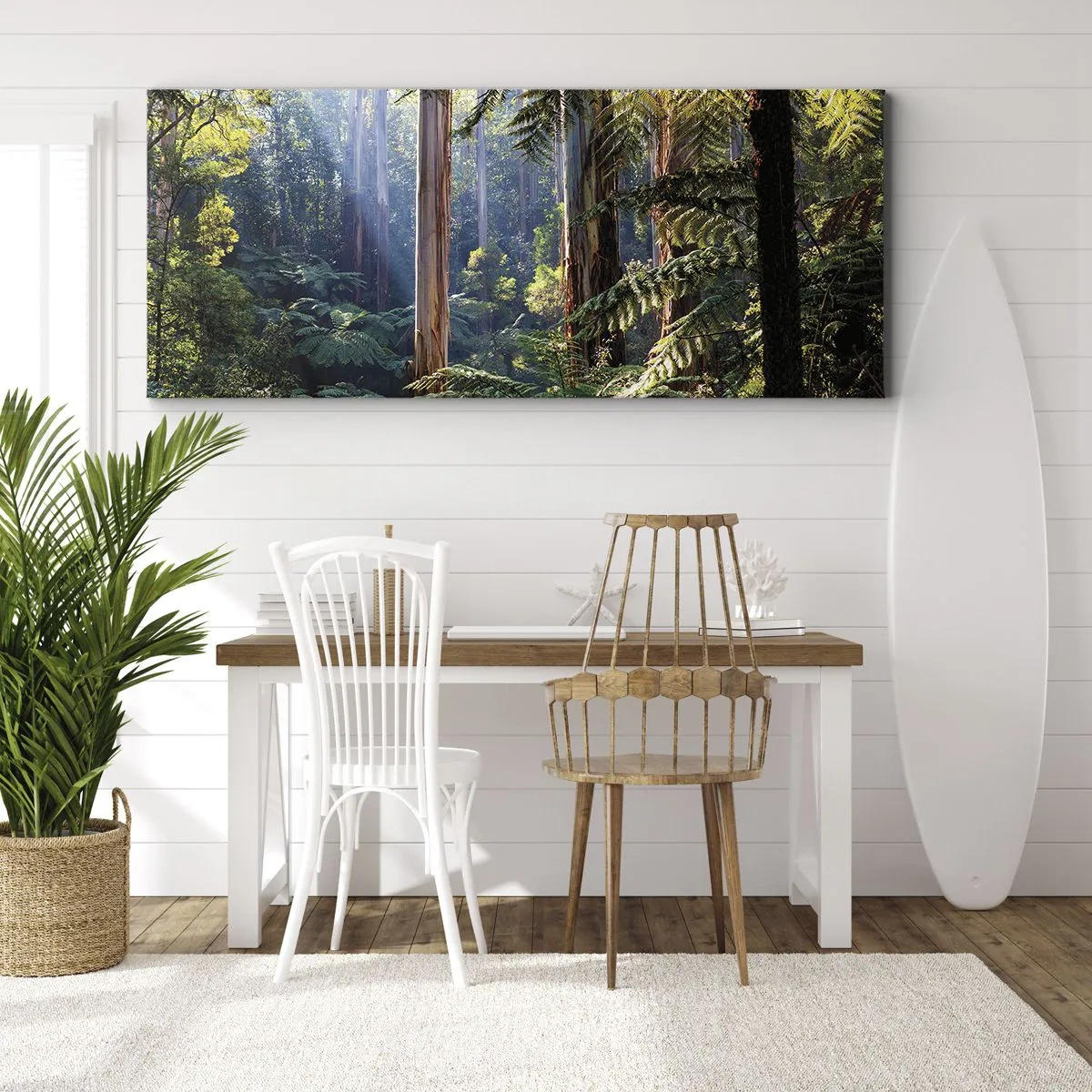 Quadro em tela - Um conto de fadas da floresta - 120x50 cm