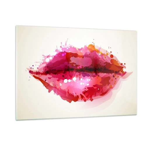 Quadro em vidro - Mais vermelho que o vermelho - 120x80 cm