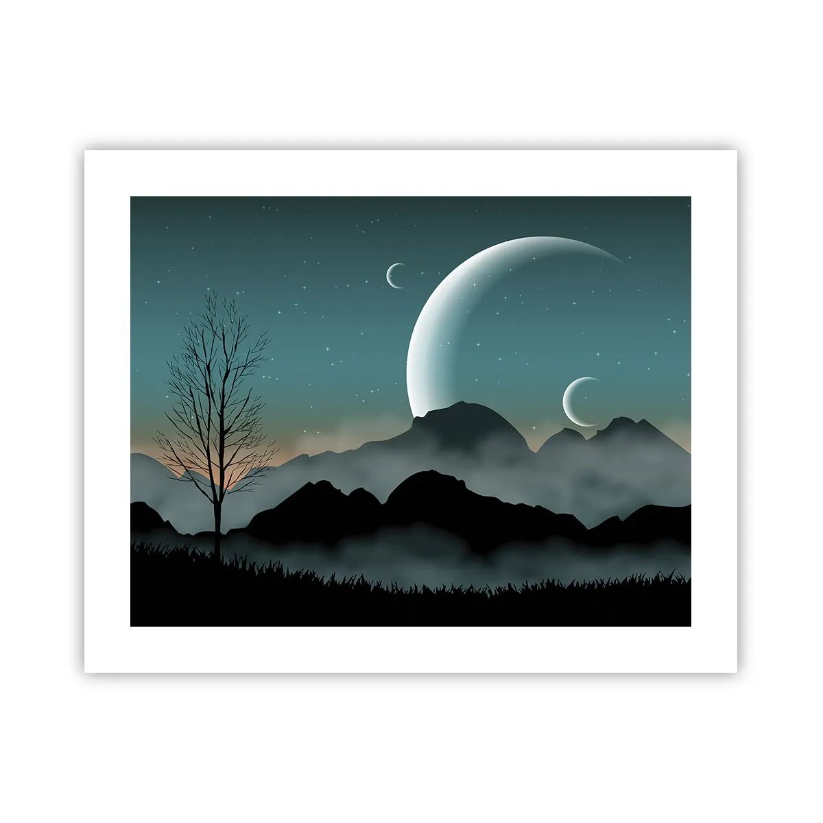 Pôster - Carnaval de uma noite estrelada - 50x40 cm