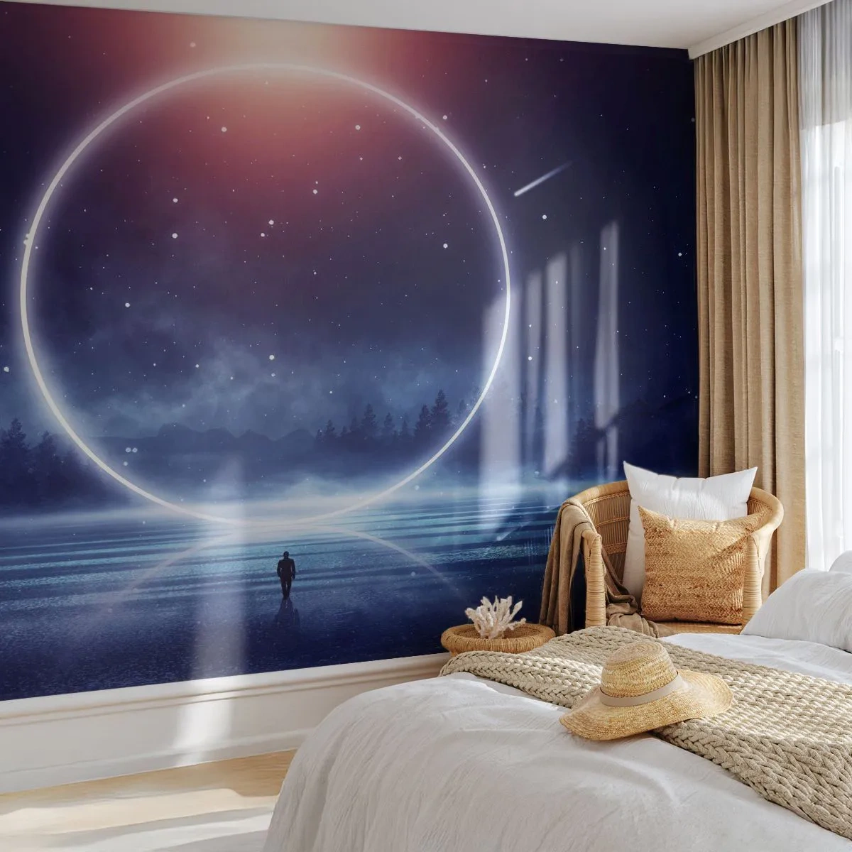 Papel de Parede Premium Canvas - Eles já estão aqui... - Fantasia, Cosmos, Paisagem - 250x175 cm