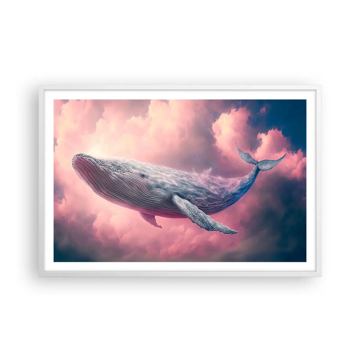 Pôster em moldura branca - Esfregue seus olhos - 91x61 cm