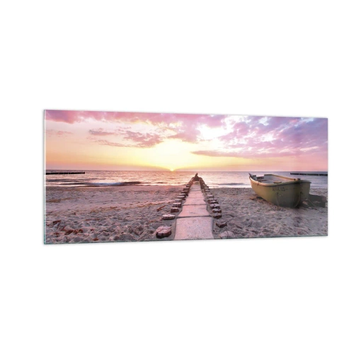 Quadro em vidro - Um momento de profunda experiência - 100x40 cm