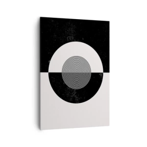 Quadro em tela - Harmonia a preto e branco - 70x100 cm