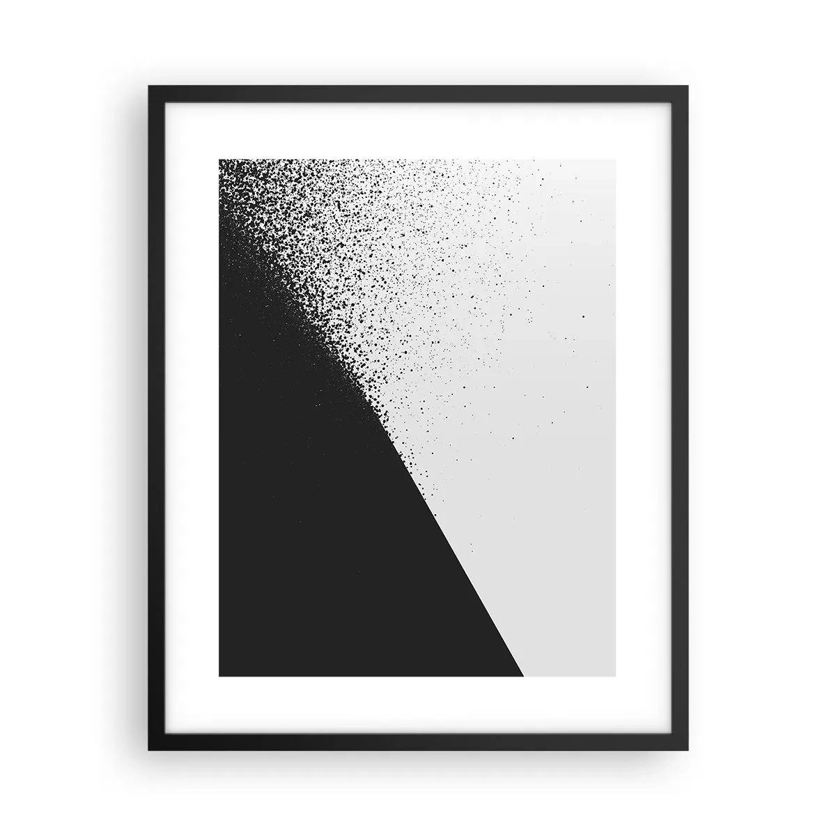 Pôster com moldura preta - Cada vez mais rápido, cada vez mais - 40x50 cm