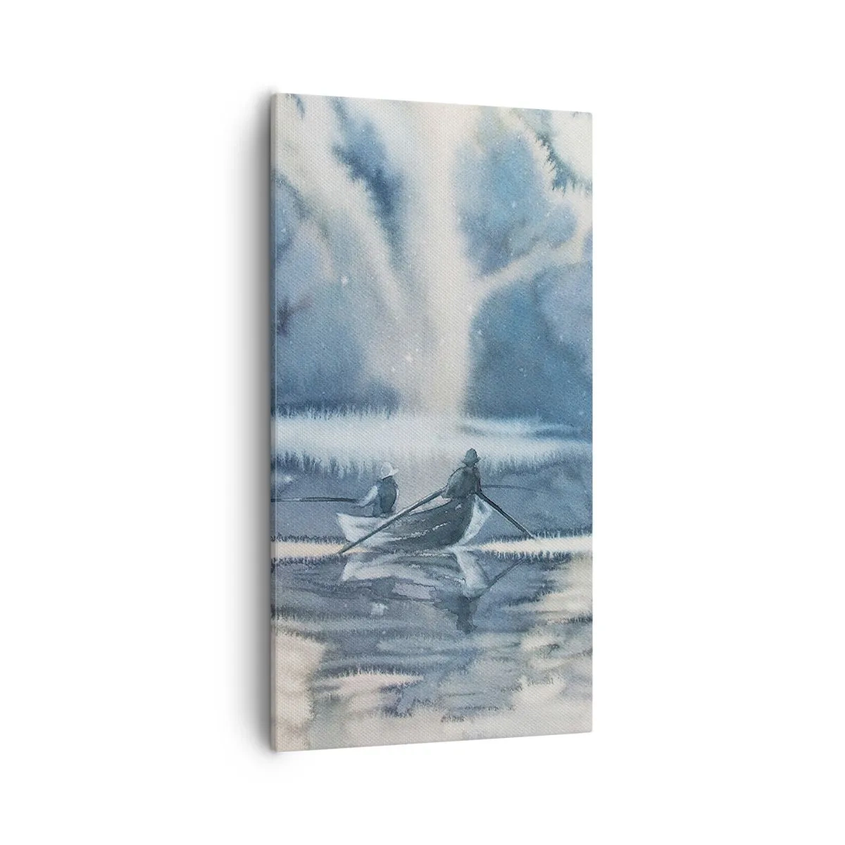 Quadro em tela - Pescadores no seu paraíso - 55x100 cm