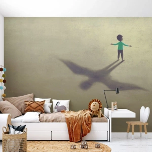 Papel de Parede Standard Eco - Herói do futuro - Abstração, Fantasia, Pedaço - 350x256 cm