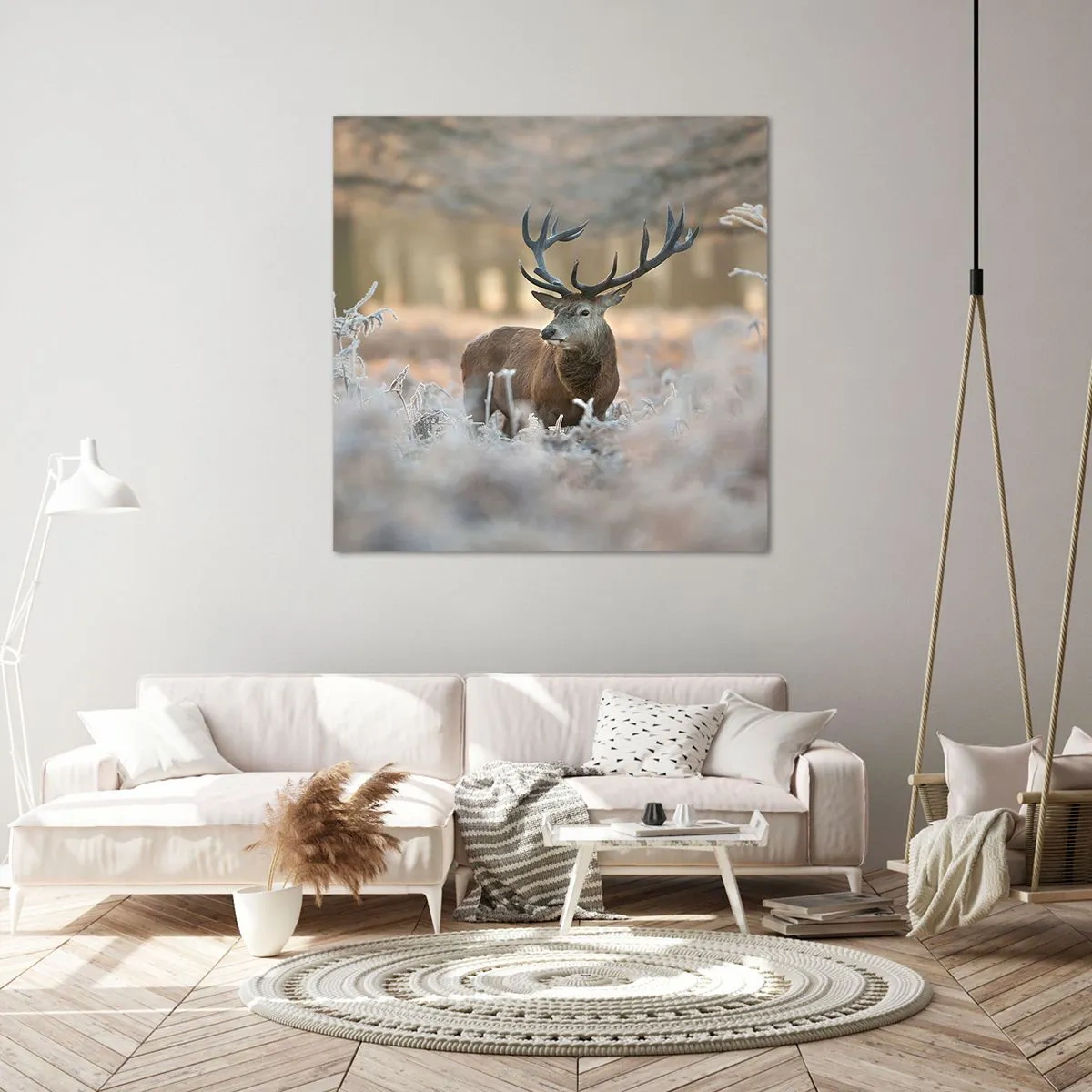 Quadro em tela - Uma manhã fresca - 40x40 cm