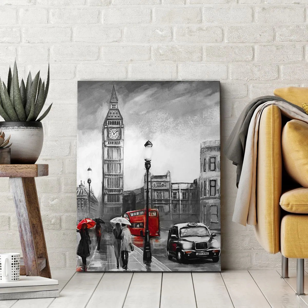 Quadro em tela - Não é uma cidade cinzenta - 50x70 cm