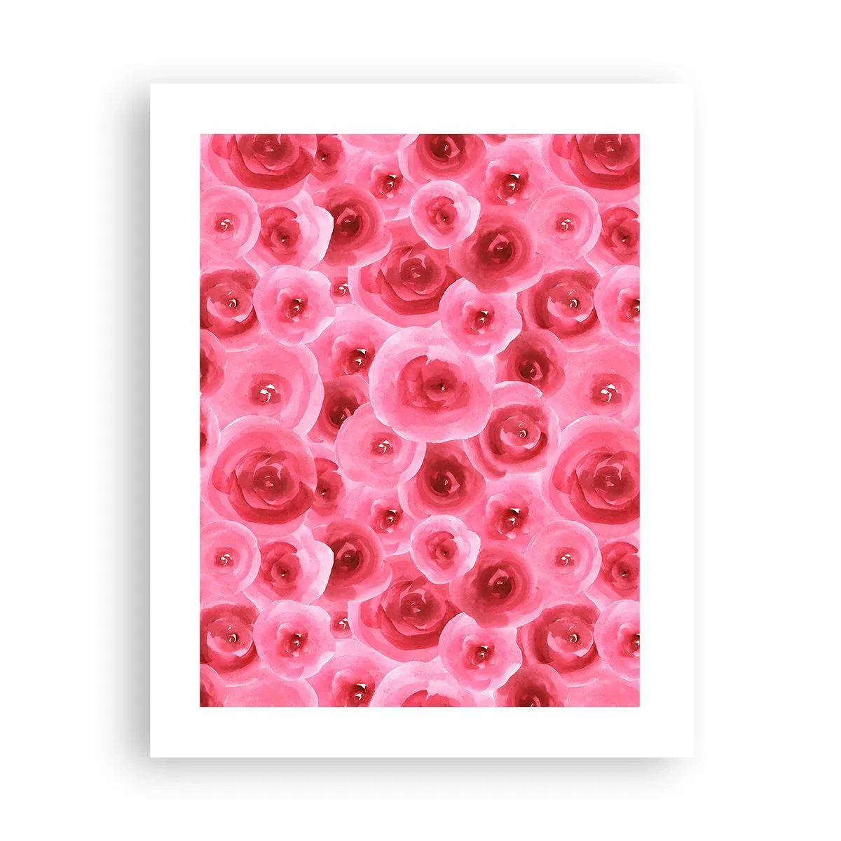 Pôster - Rosas acima e abaixo - 40x50 cm