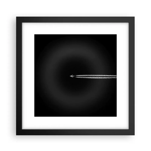 Pôster com moldura preta - Em outra dimensão - 30x30 cm