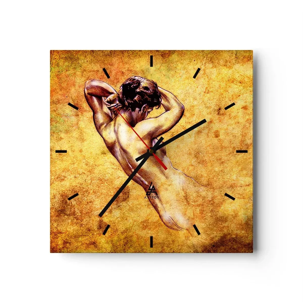 Relógio de parede - Relógio em vidro - Descoberta, mas ainda um mistério - 30x30 cm