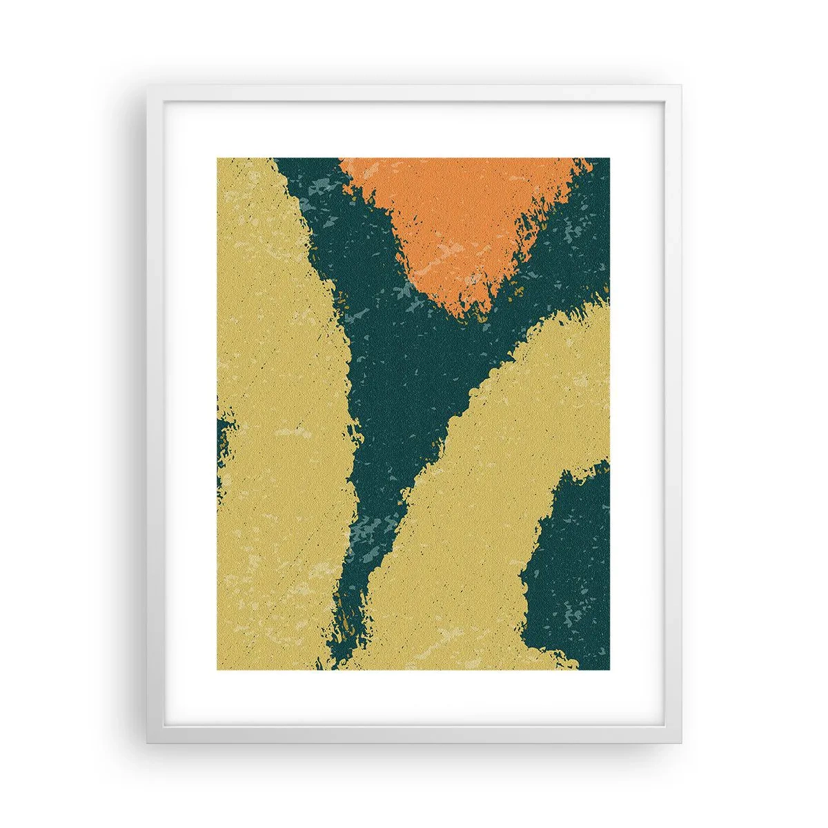 Pôster em moldura branca - Abstração – movimento lento - 40x50 cm