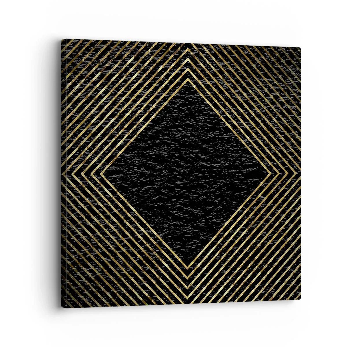 Quadro em tela - Geometria em estilo glamoroso - 30x30 cm