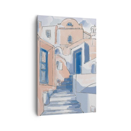 Quadro em tela - Cidade exótica - 80x120 cm