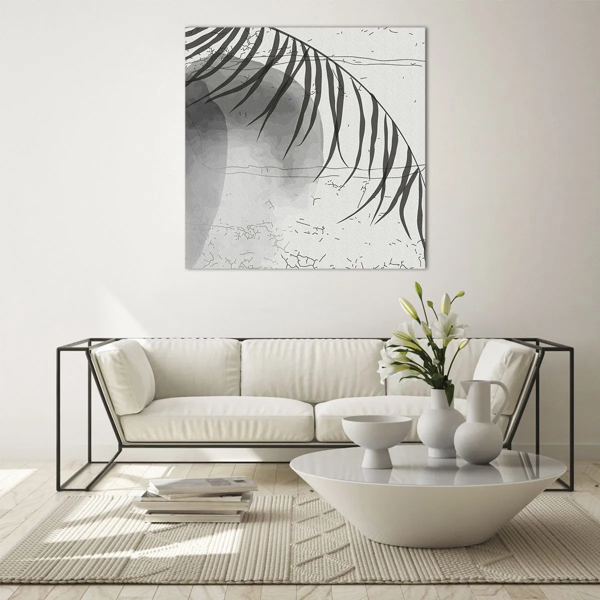 Quadro em vidro - O sutil exotismo da natureza - 40x40 cm
