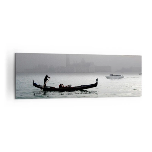 Quadro em tela - Uma cidade fabulosa feita de água e nevoeiro - 160x50 cm