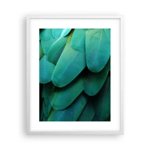 Pôster em moldura branca - Precisão de papagaio - 40x50 cm