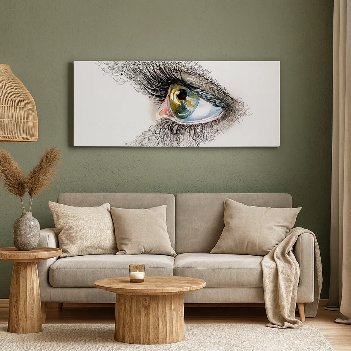 Quadro em tela - Olhe diretamente para a alma - 30x30 cm