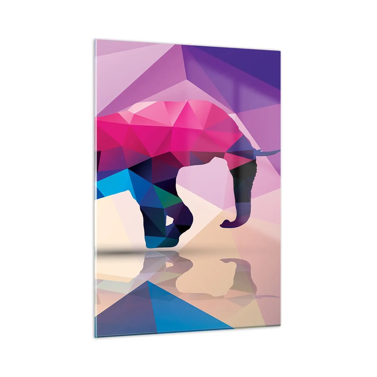 Quadro em vidro - Dinossauro de cristal - 50x70 cm