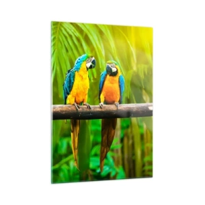 Quadro em vidro - E ouviste dizer que ela...? - 50x70 cm