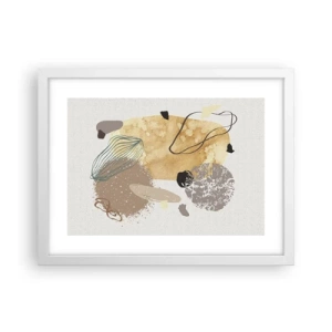 Pôster em moldura branca - Plumcologia aplicada - 40x30 cm