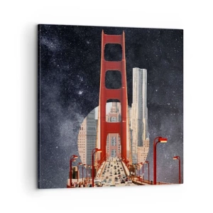 Quadro em tela - Sempre no centro - 60x60 cm