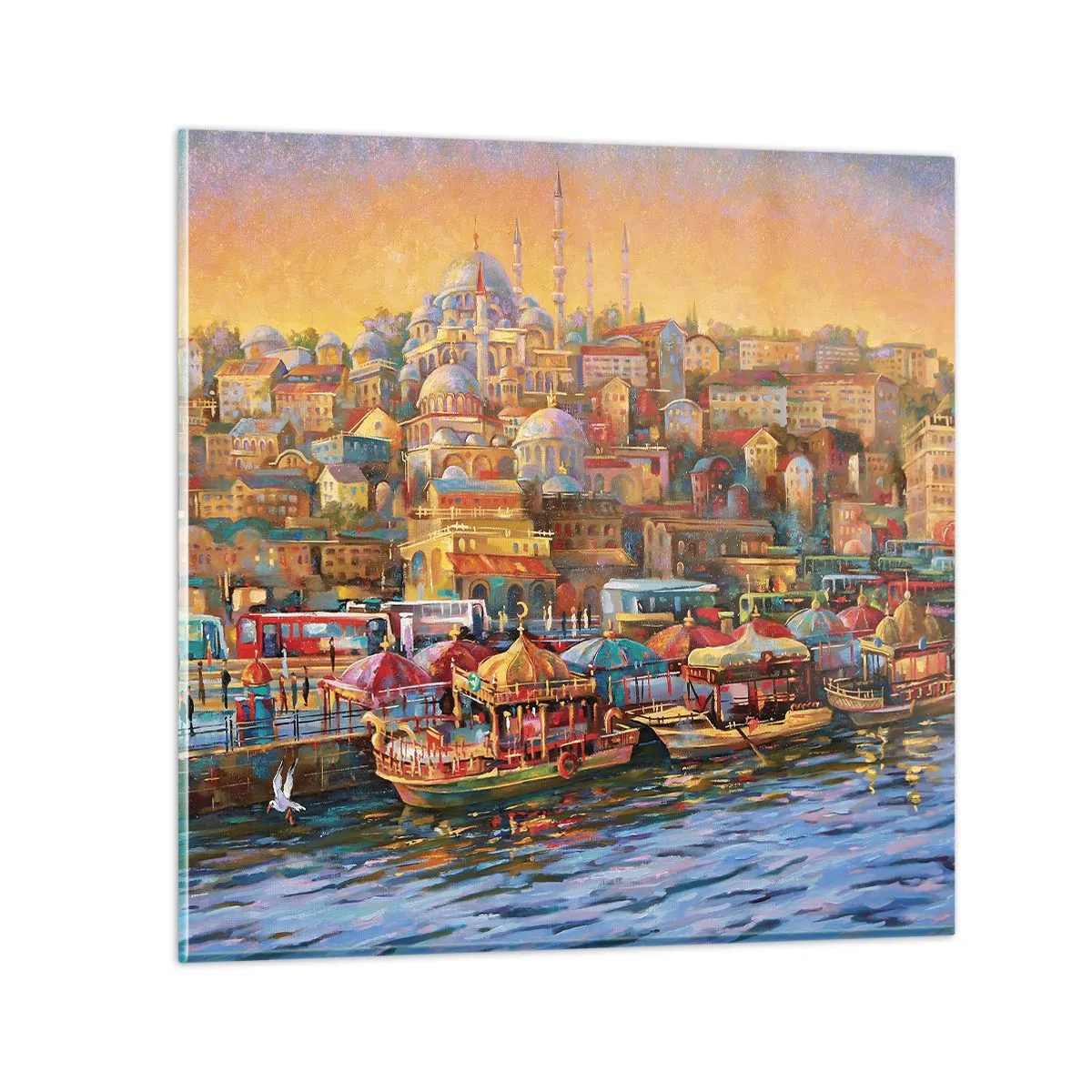 Quadro em vidro - Conto de Istambul - 60x60 cm