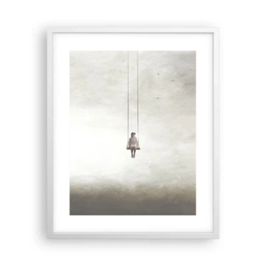 Pôster em moldura branca - A criança em nós - 40x50 cm