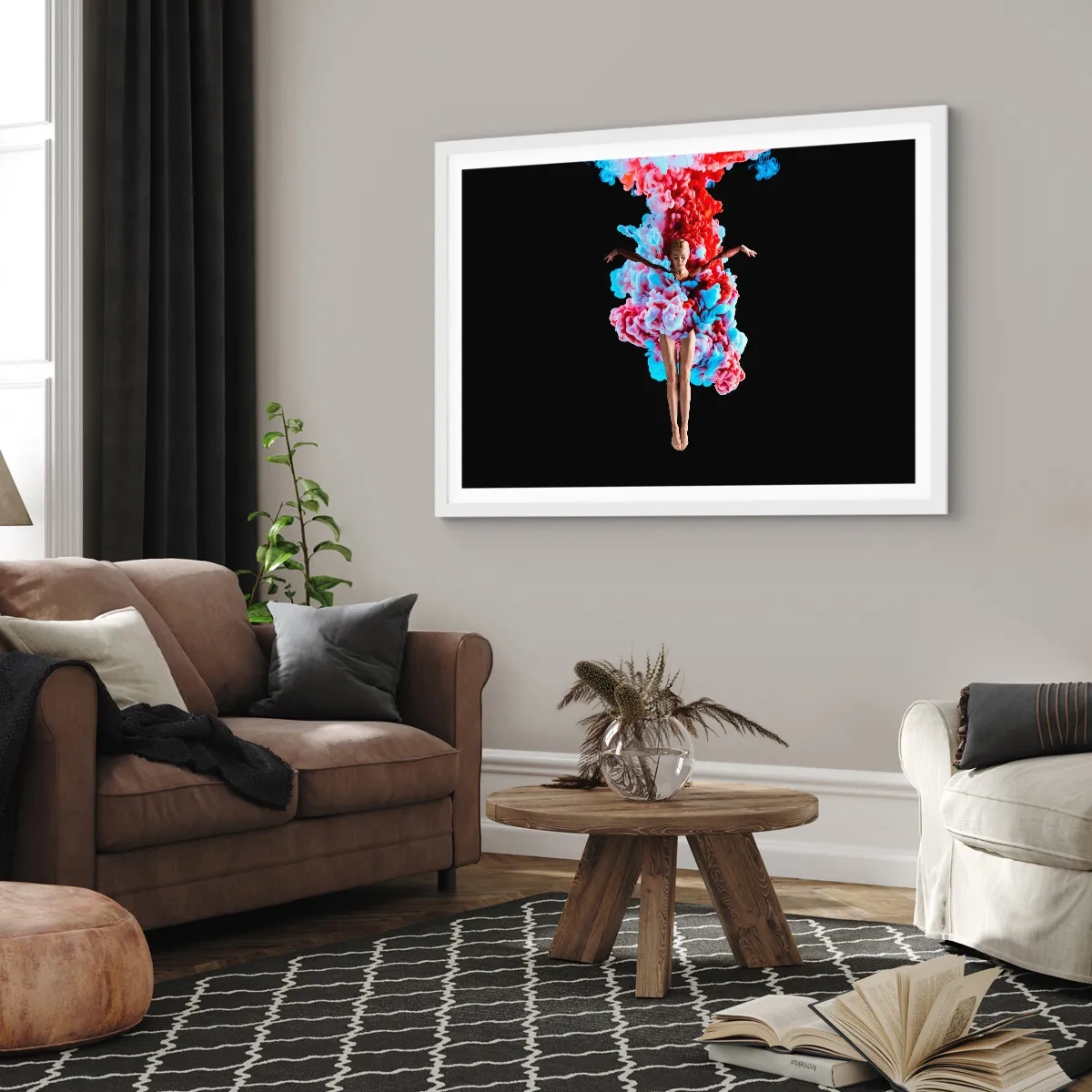 Pôster em moldura branca - Em pleno florescimento - 91x61 cm