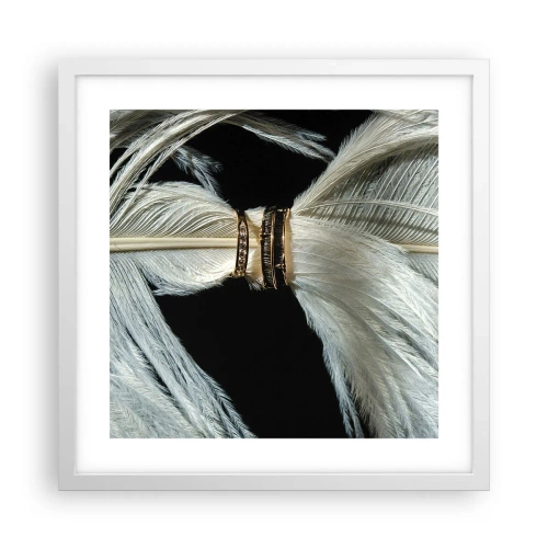 Pôster em moldura branca - ...todos os dias da nossa vida... - 40x40 cm