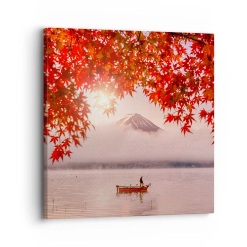 Quadro em tela - No clima japonês - 30x30 cm
