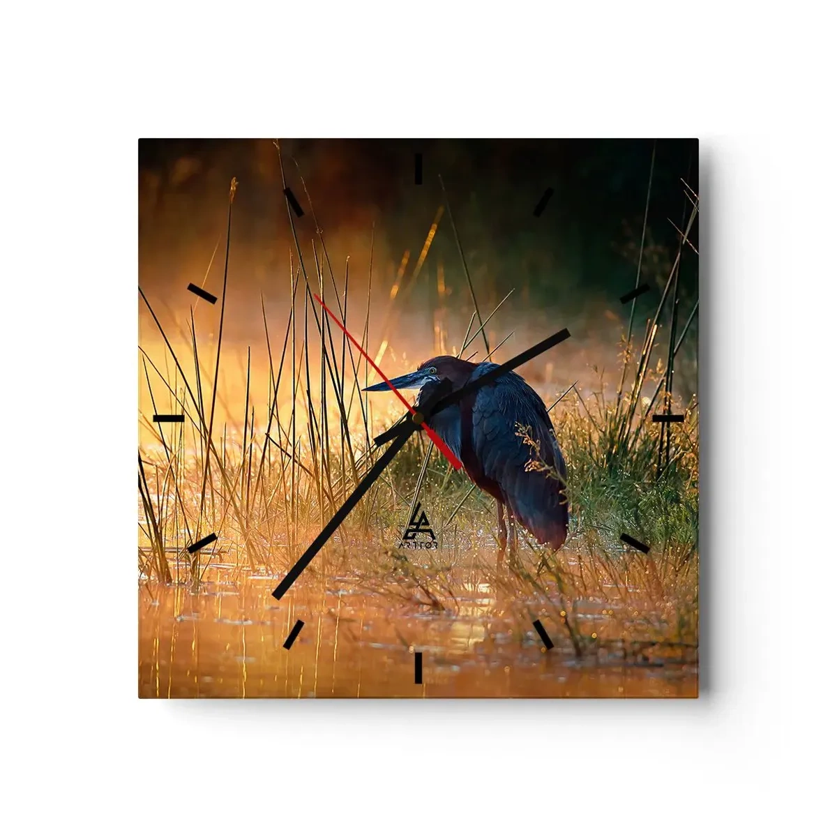 Relógio de parede - Relógio em vidro - Já chega de fotos - 40x40 cm